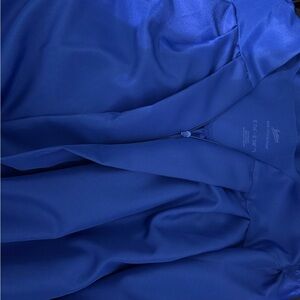 Satin Blue Gown for graduation